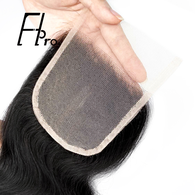 High Quality 4x4 Transparent Lace Closure Body Wave Natural Hair Line